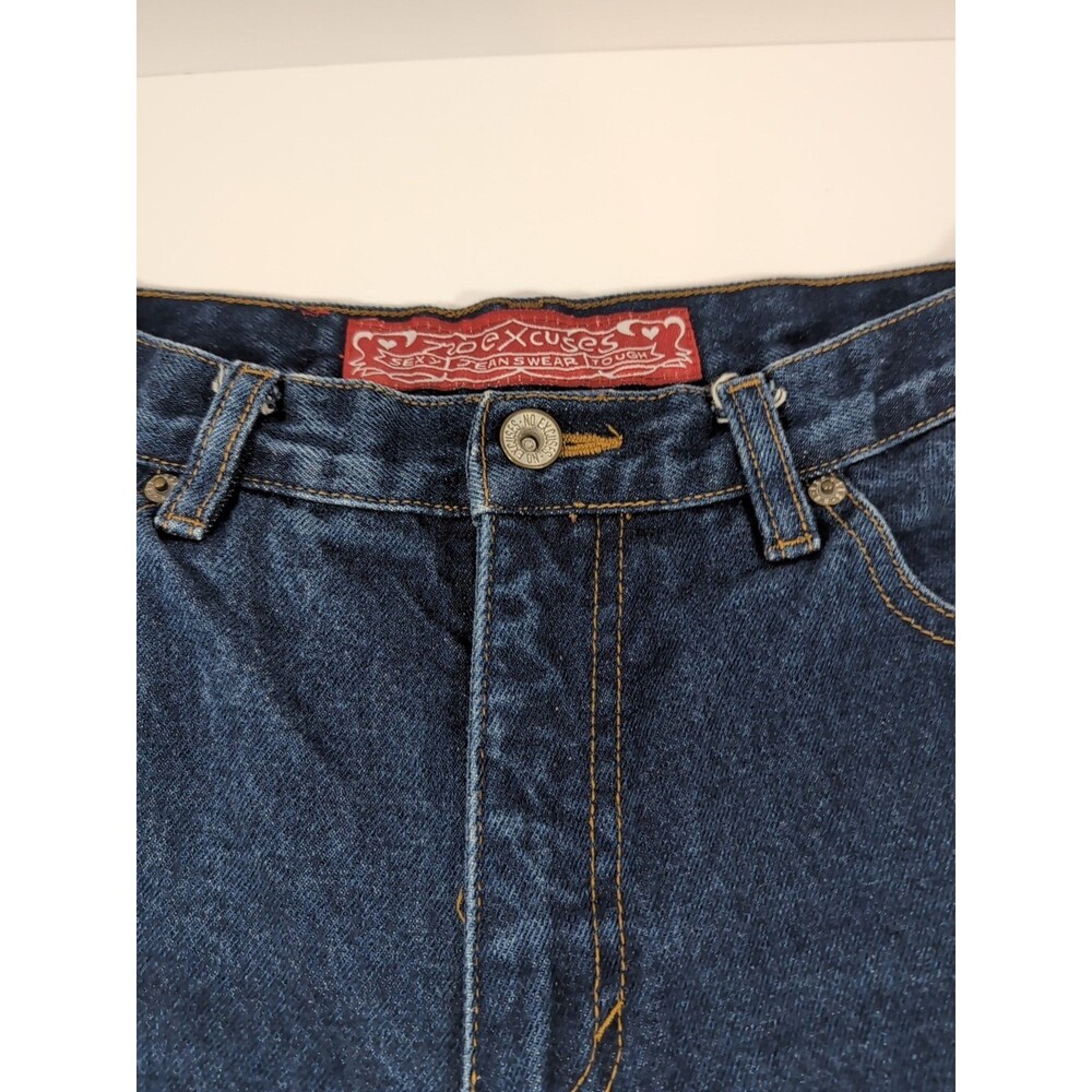 Women's Dark Blue Cropped Jeans - Classic Ankle Length - Picture 3 of 9